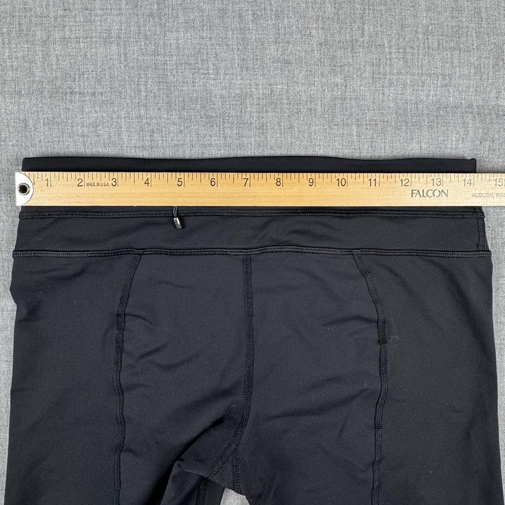 Lululemon Capri Leggings Womens Small Black Zip Pocket Running Yoga Athletic - Picture 5 of 9